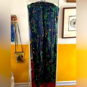 Long silk dress pants